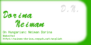 dorina neiman business card
